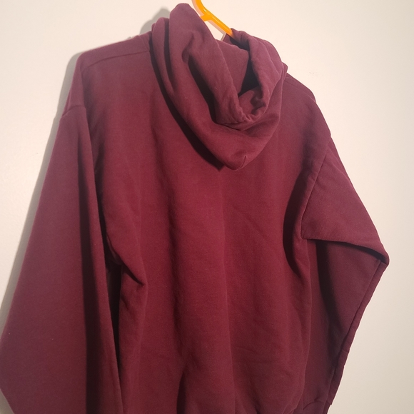 Hanes Harry Potter glasses and lightening bolt wine and gold hoodie sweatshirt M - Picture 5 of 6